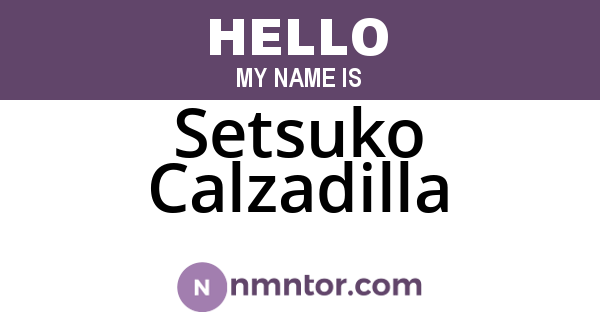 Setsuko Calzadilla