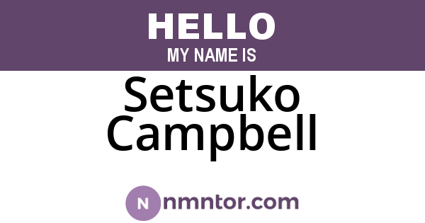 Setsuko Campbell