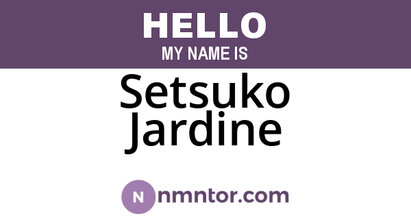 Setsuko Jardine