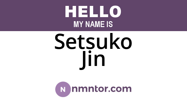 Setsuko Jin