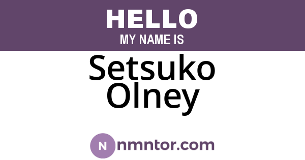 Setsuko Olney