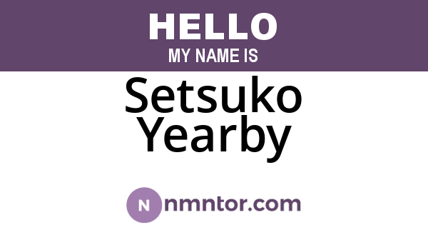 Setsuko Yearby