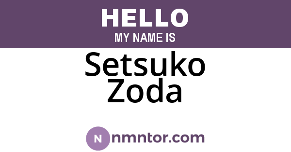 Setsuko Zoda
