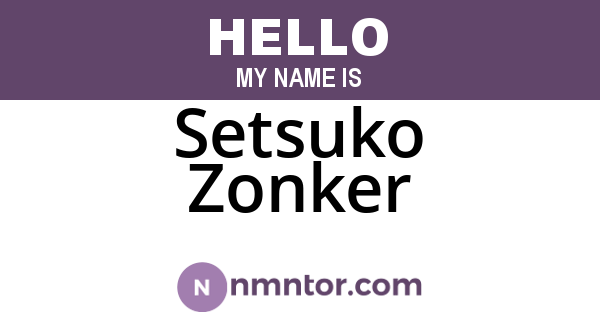 Setsuko Zonker