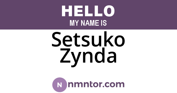 Setsuko Zynda