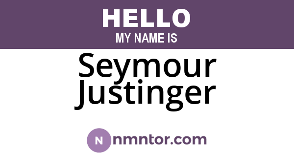 Seymour Justinger
