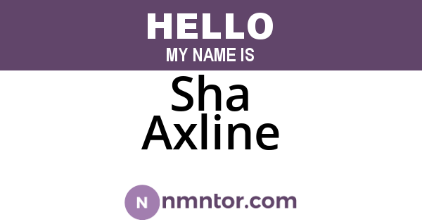 Sha Axline