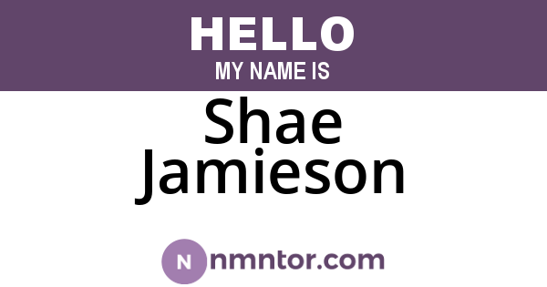 Shae Jamieson