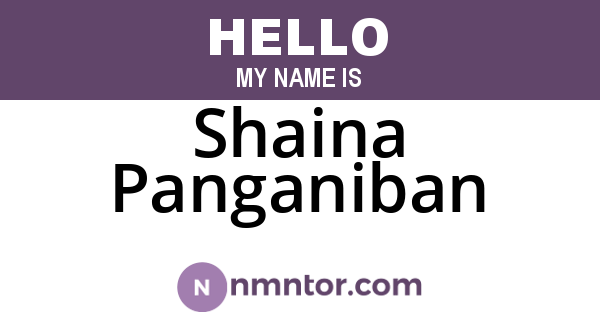 Shaina Panganiban