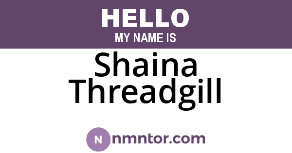 Shaina Threadgill