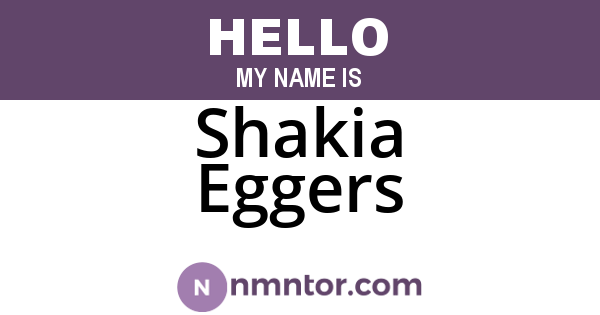 Shakia Eggers