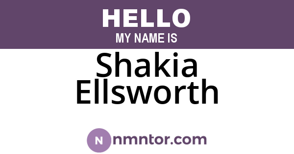 Shakia Ellsworth