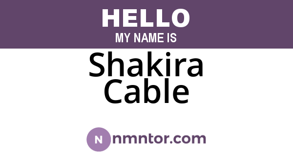 Shakira Cable