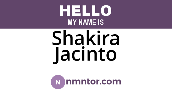 Shakira Jacinto
