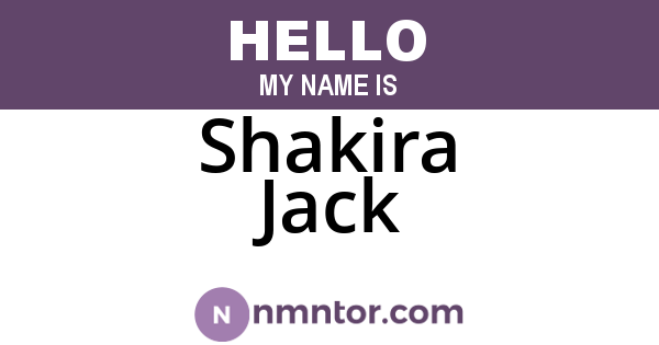 Shakira Jack