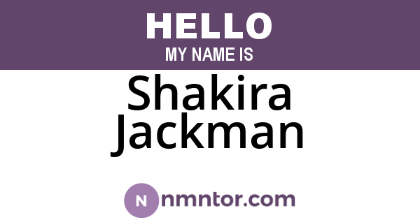 Shakira Jackman