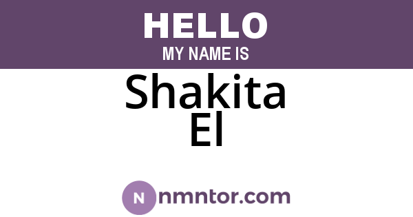 Shakita El
