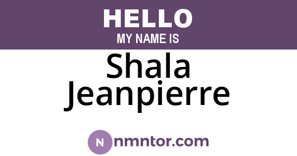 Shala Jeanpierre