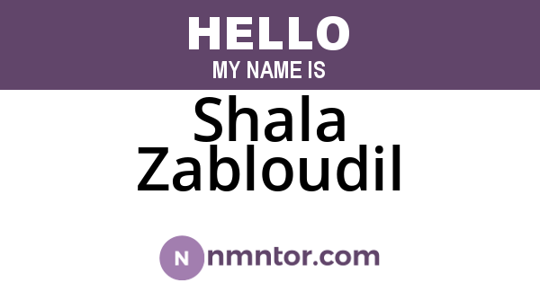 Shala Zabloudil