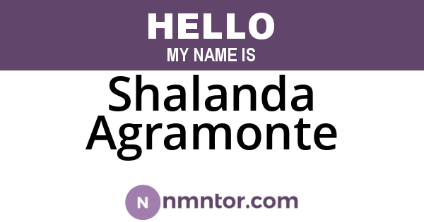 Shalanda Agramonte