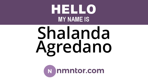 Shalanda Agredano