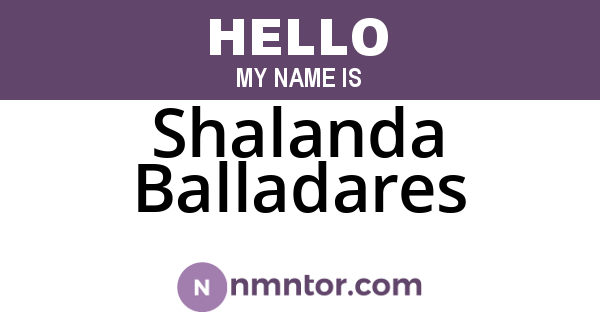 Shalanda Balladares