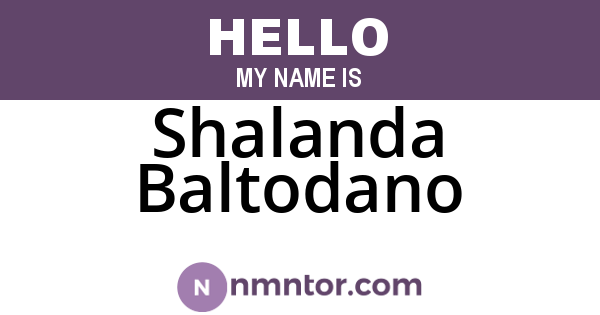 Shalanda Baltodano