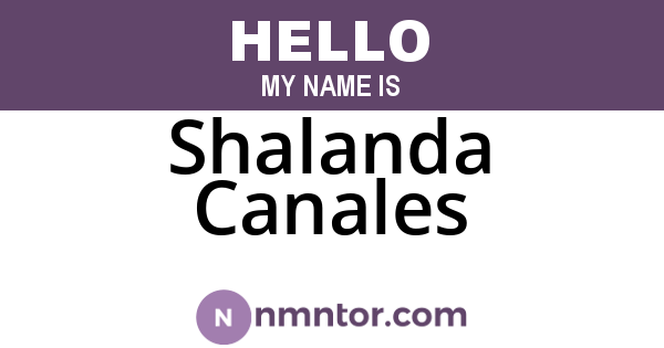 Shalanda Canales