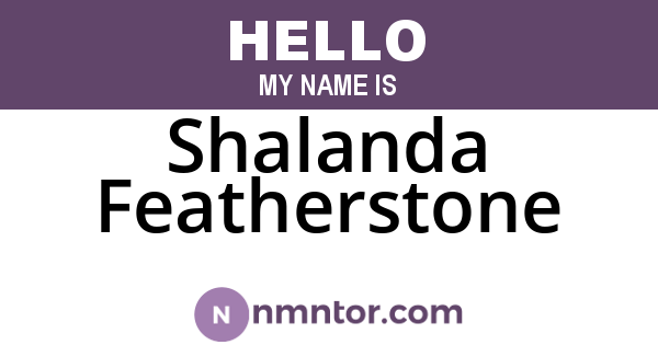 Shalanda Featherstone