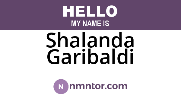 Shalanda Garibaldi