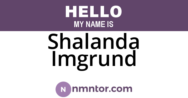 Shalanda Imgrund