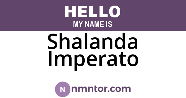 Shalanda Imperato