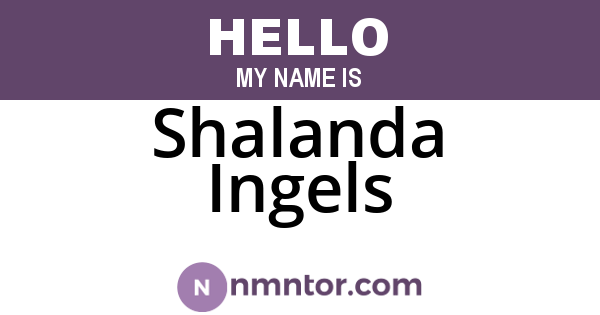 Shalanda Ingels