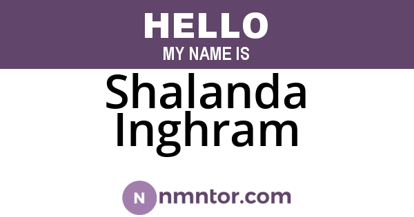 Shalanda Inghram