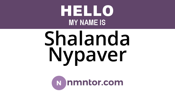 Shalanda Nypaver