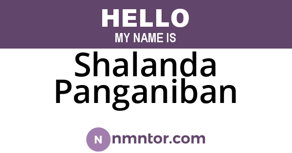 Shalanda Panganiban