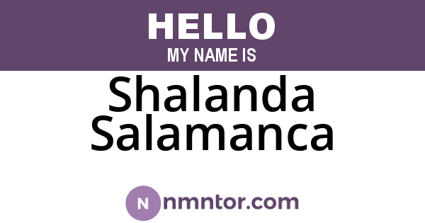 Shalanda Salamanca
