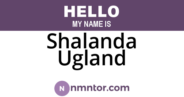Shalanda Ugland