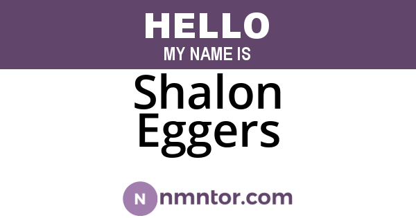 Shalon Eggers