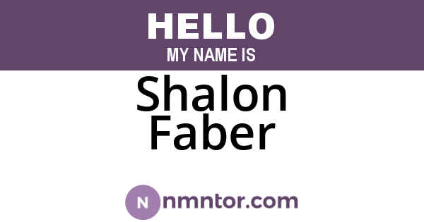 Shalon Faber