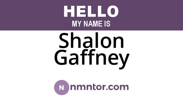 Shalon Gaffney