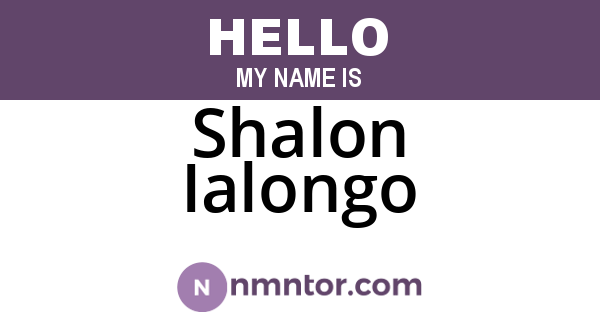 Shalon Ialongo
