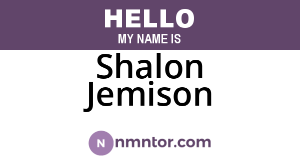 Shalon Jemison