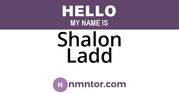 Shalon Ladd
