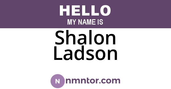 Shalon Ladson