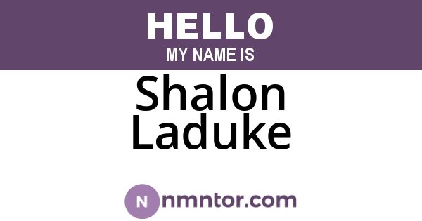 Shalon Laduke