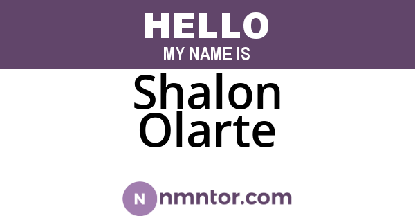 Shalon Olarte