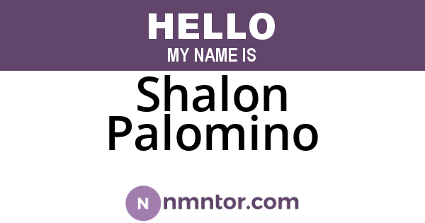 Shalon Palomino