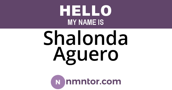 Shalonda Aguero