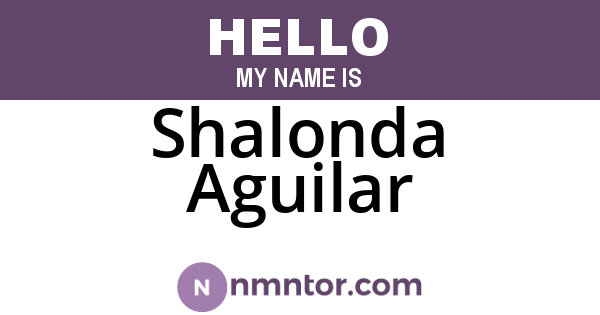 Shalonda Aguilar